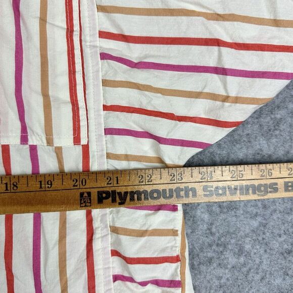 Pilcro Anthropologie Painter Buttondown Shirt Top Womens S Striped Oversized - Picture 9 of 13